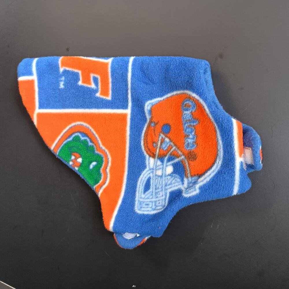 FLORIDA GATORS Handmade Fleece Dog Jacket SZ S orange/blue